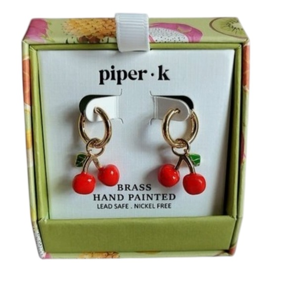 Piper K Jewelry - Piper K Cherry Hoop Earrings